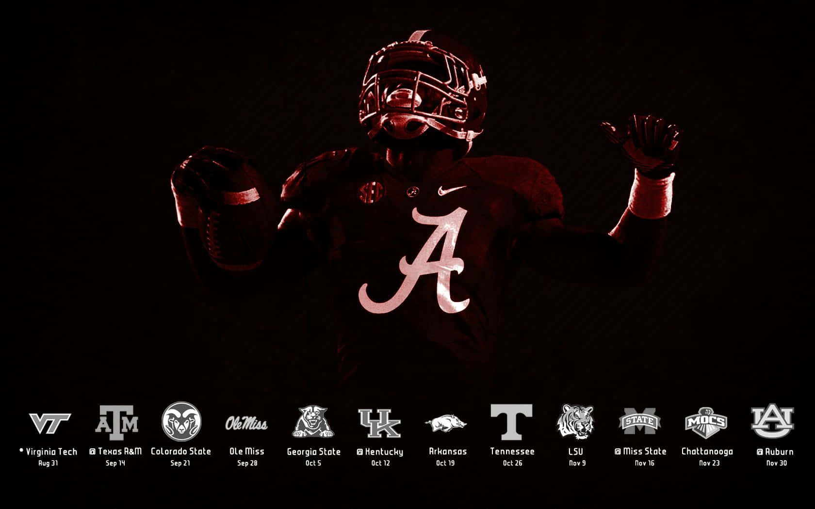 Crimson Tide Tides Atop The College Football Rankings Background