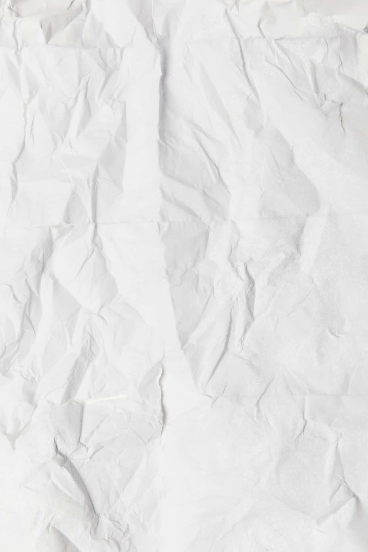 Crinkled White Paper Background Background