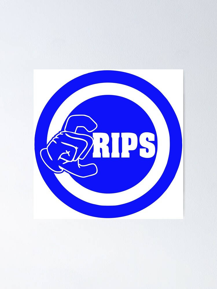 Crip Blue And White Logo Background