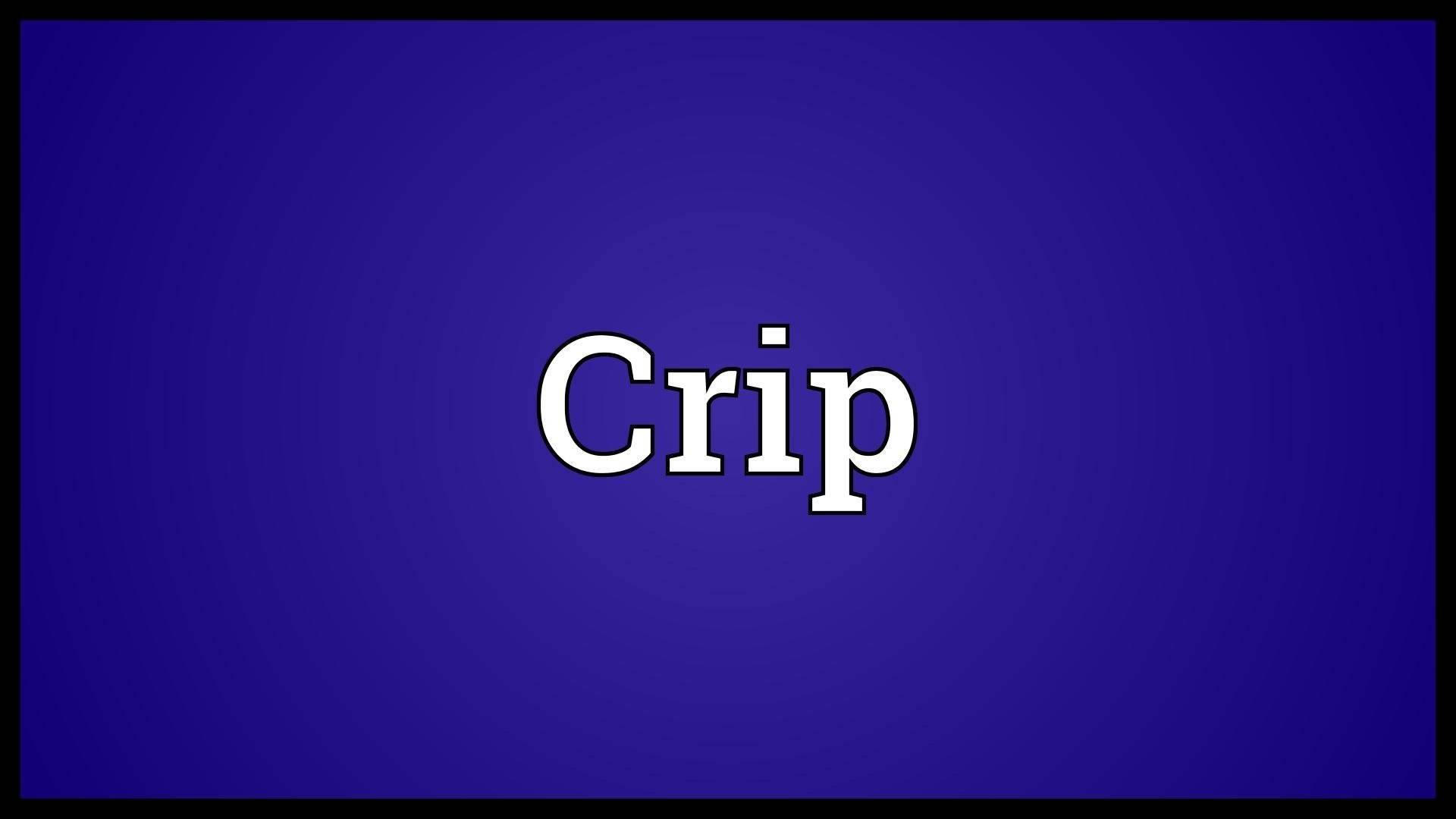 Crip Minimalist White Lettering Background