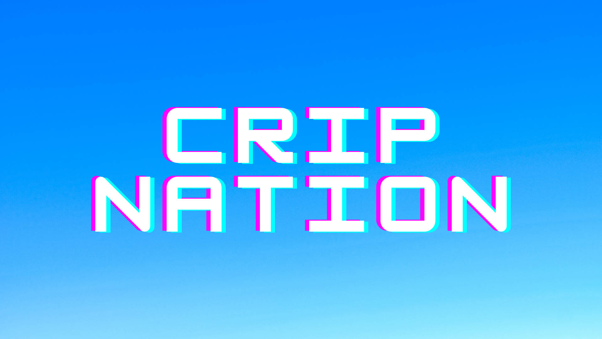 Crip Nation Retro Wave Poster Background