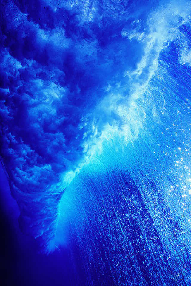 Crisp Blue Waves [wallpaper] Background