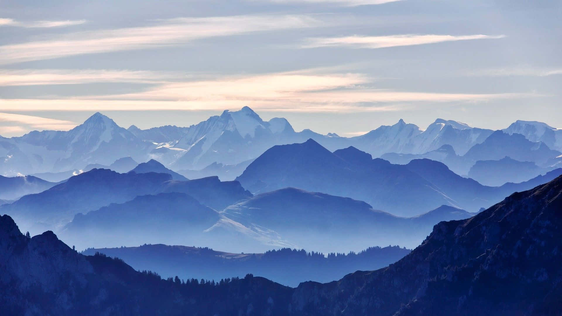 Crisp Mountains Art [wallpaper] Background
