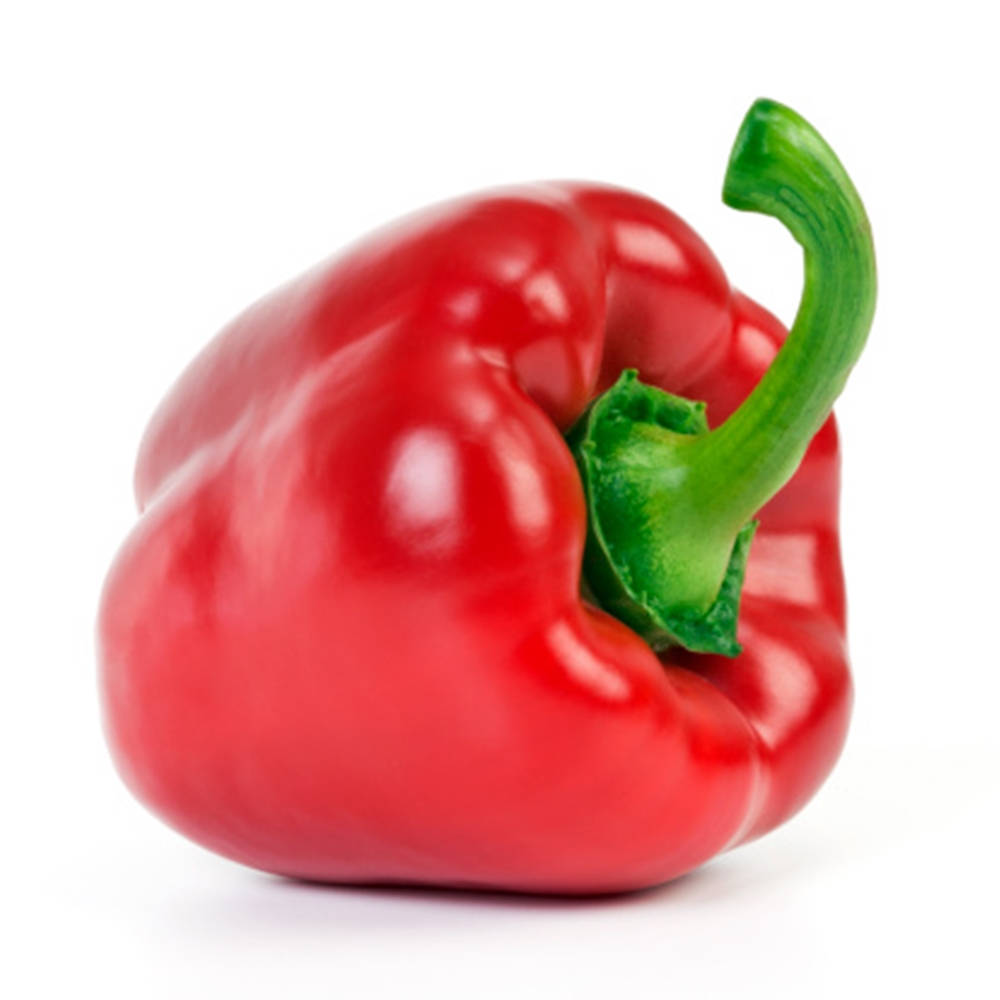 Crisp Red Bell Pepper Fruit Background