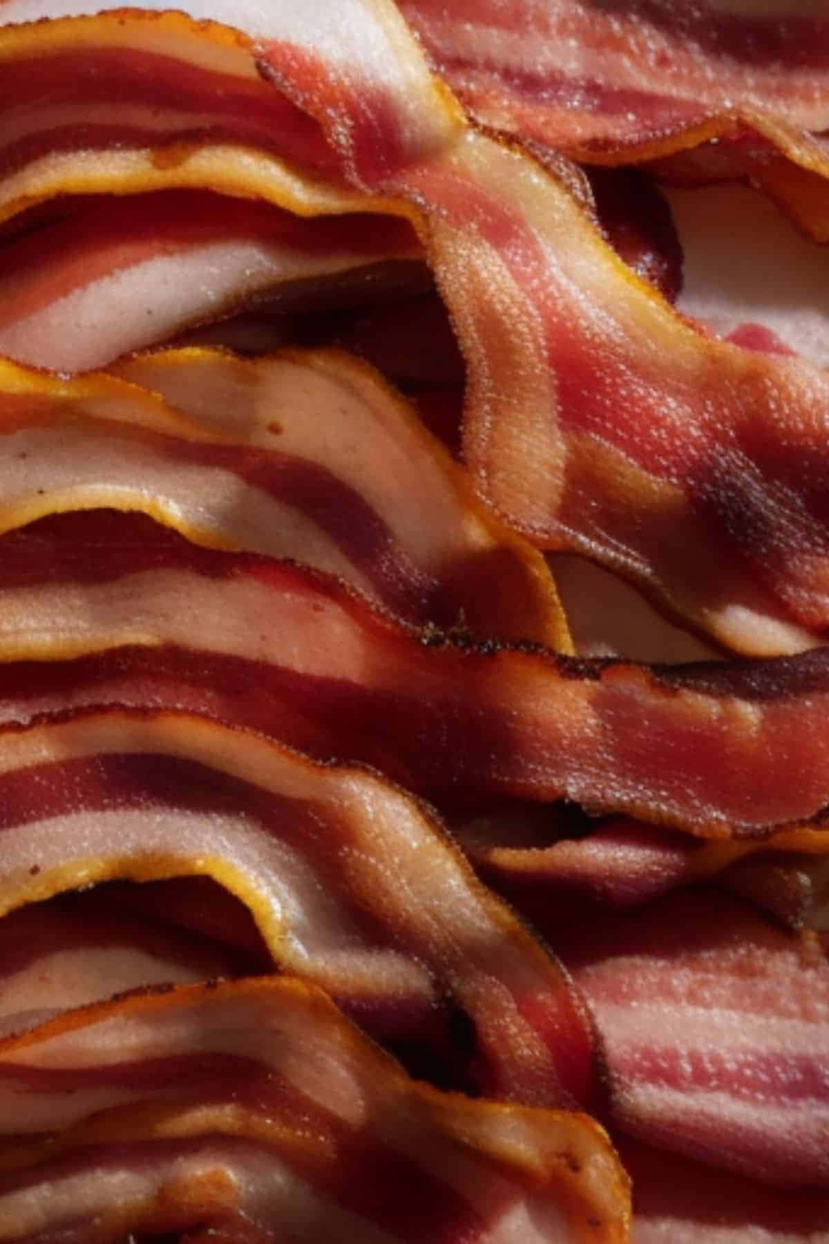 Crispy Bacon Closeup Background