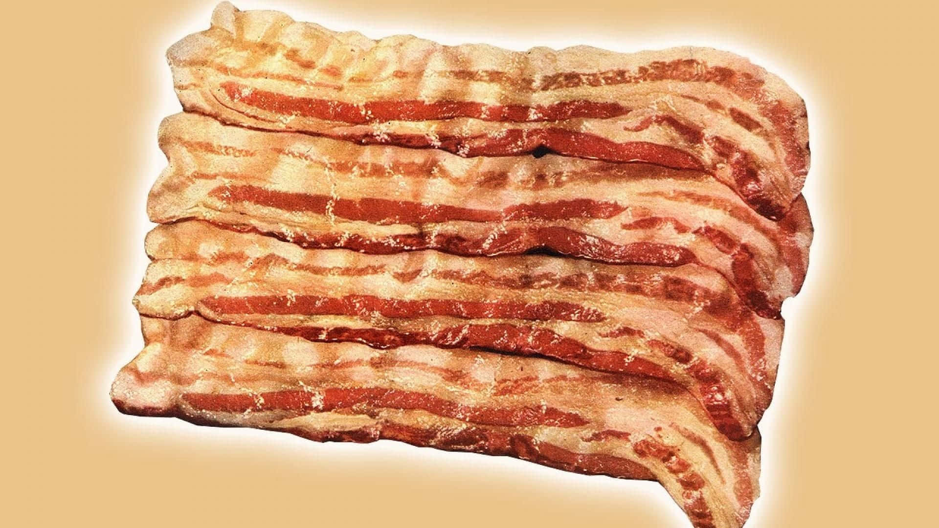 Crispy Bacon Strips Background