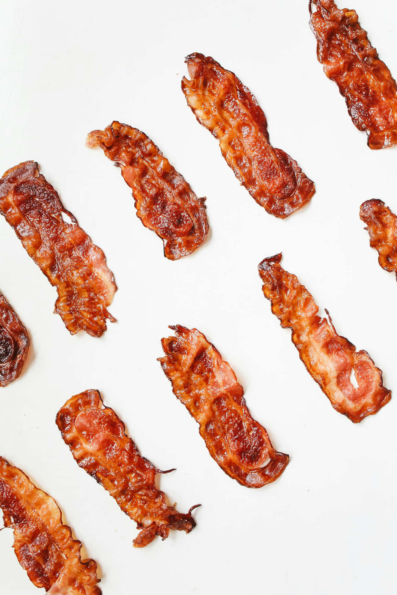 Crispy Bacon Strips Background