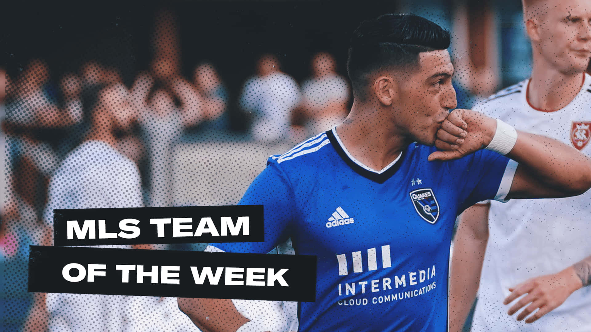 Cristian Espinoza In Action For San Jose Earthquakes Background