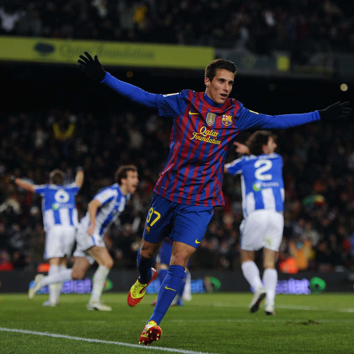 Cristian Tello Against Real Sociedad Background
