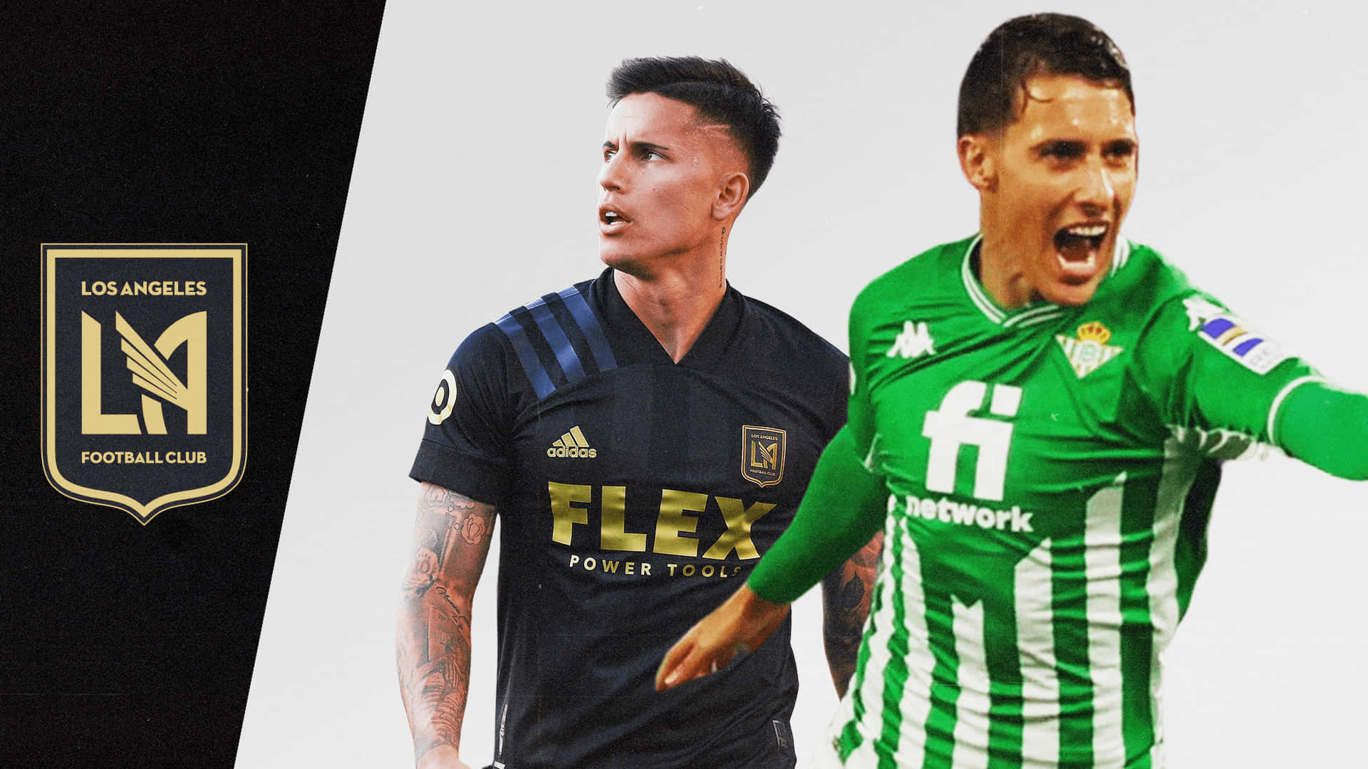 Cristian Tello In Betis And Los Angeles Fc Jersey Background