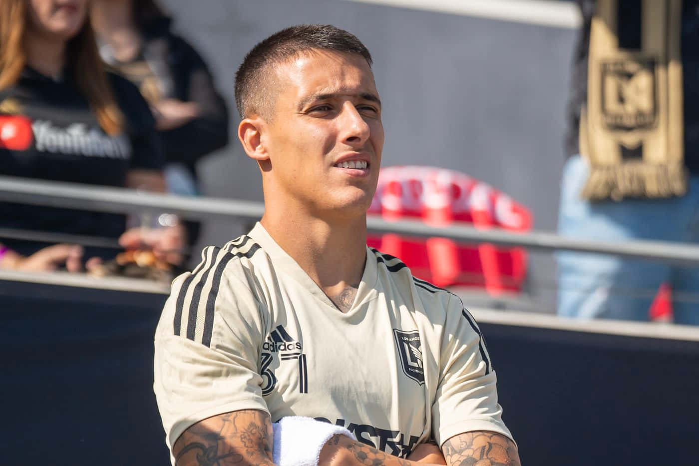 Cristian Tello Watches Team Against Philadelphia Union Background