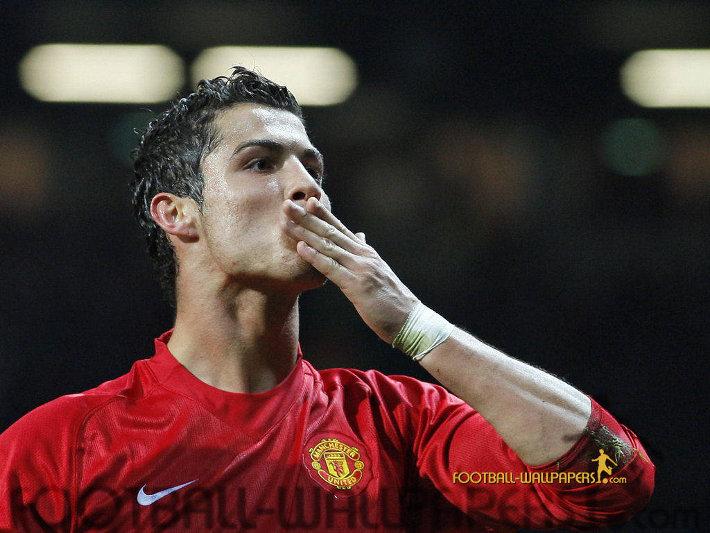 Cristiano Ronaldo Blowing A Kiss Background