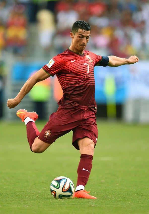 Cristiano Ronaldo, Captain Of The Portuguese National Soccer Team. Background