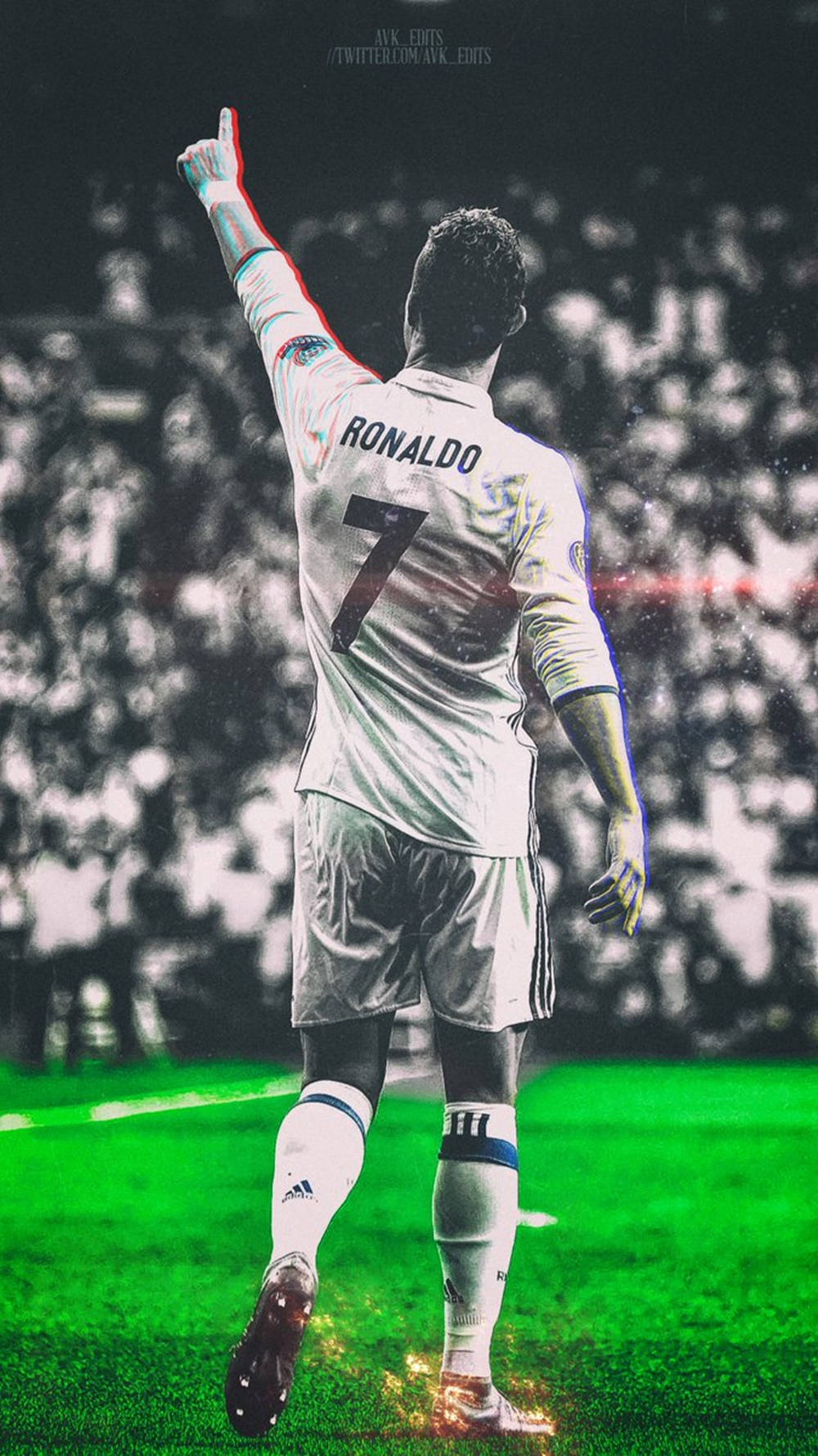 Cristiano Ronaldo Cool Football Player Backshot