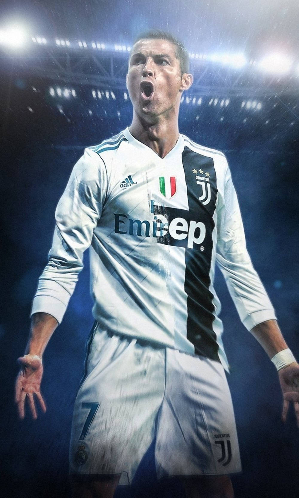 Cristiano Ronaldo Cool Football Superstar Background