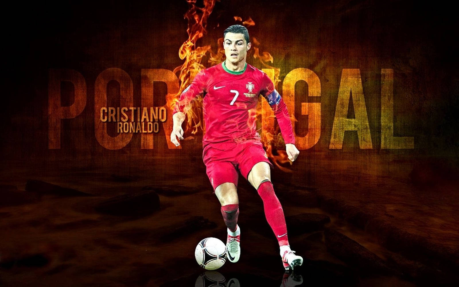 Cristiano Ronaldo Cool Portugal Team Digital Art
