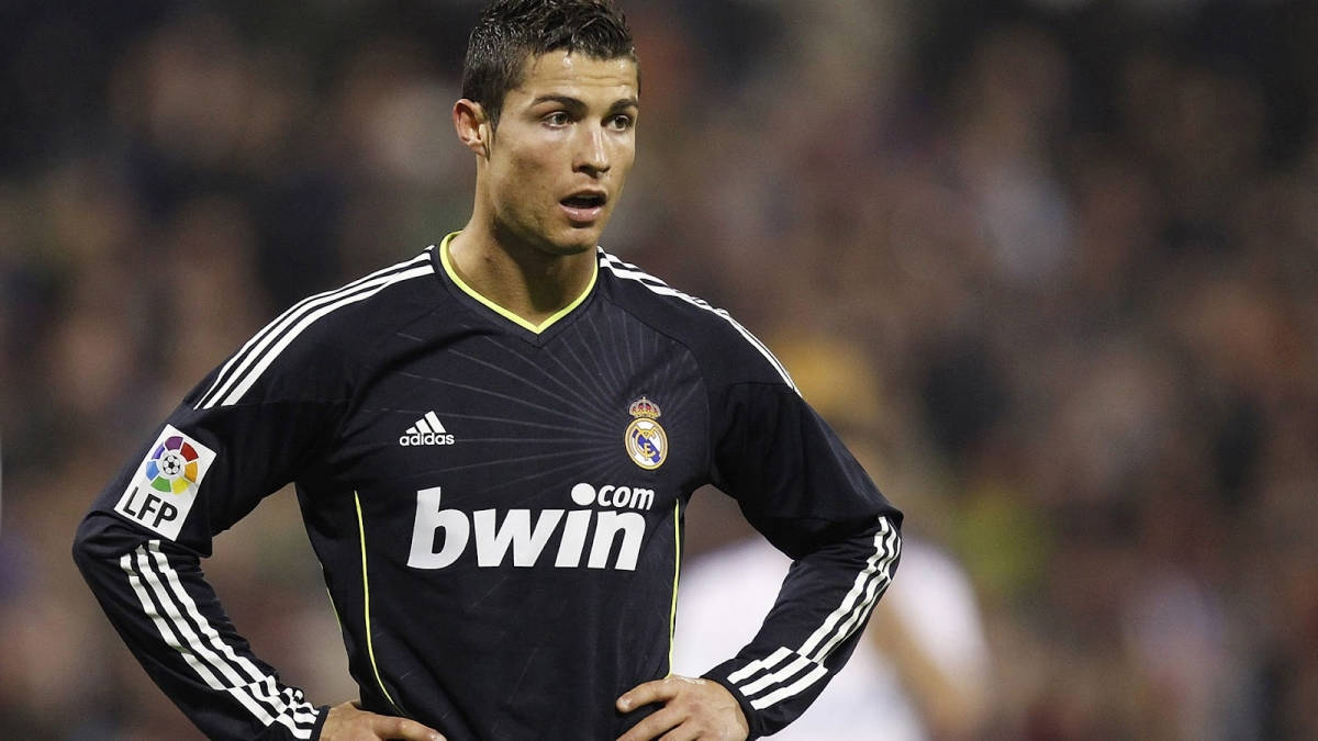 Cristiano Ronaldo In Bwin Gear Background