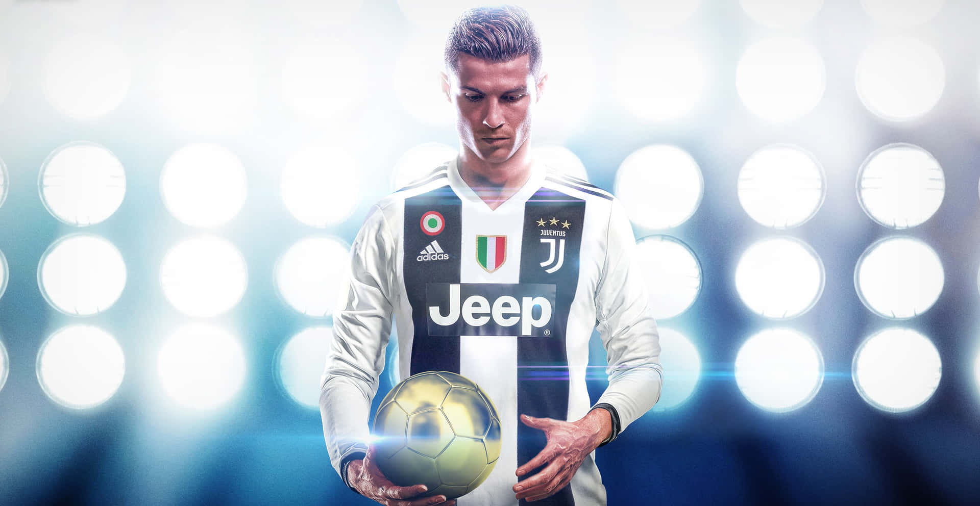 Cristiano Ronaldo In The Heat Of The Game Background