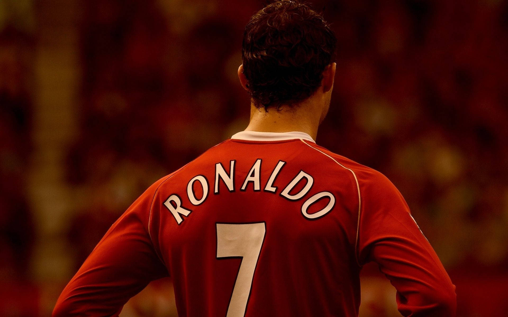 Cristiano Ronaldo Manchester United Jersey Number Background