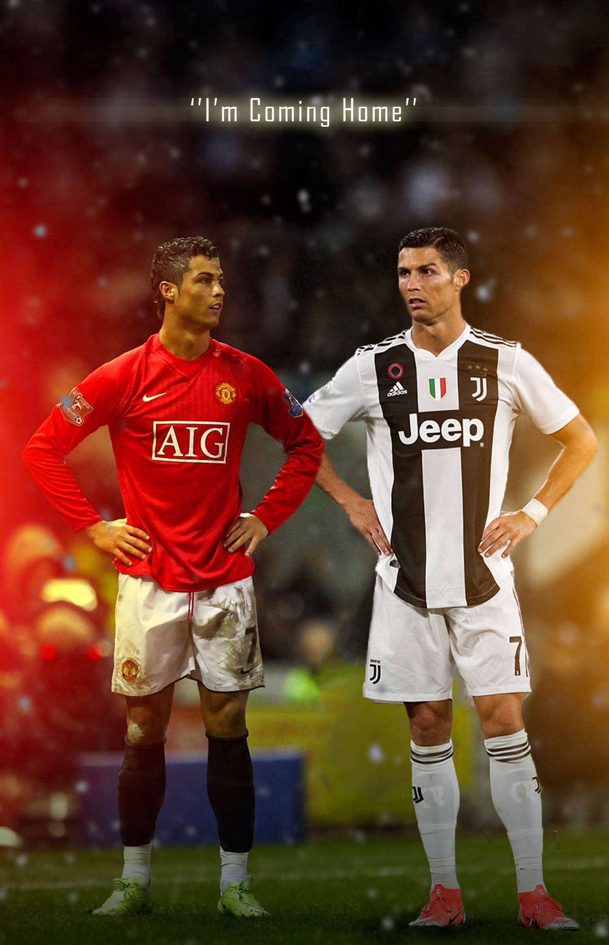 Cristiano Ronaldo Manchester United Jersey Uniforms Background