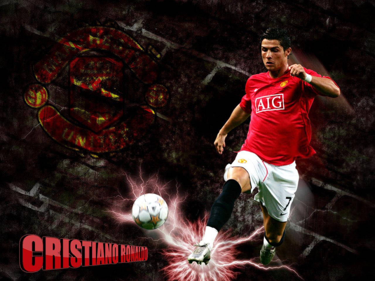 Cristiano Ronaldo Manchester United Kickoff Background