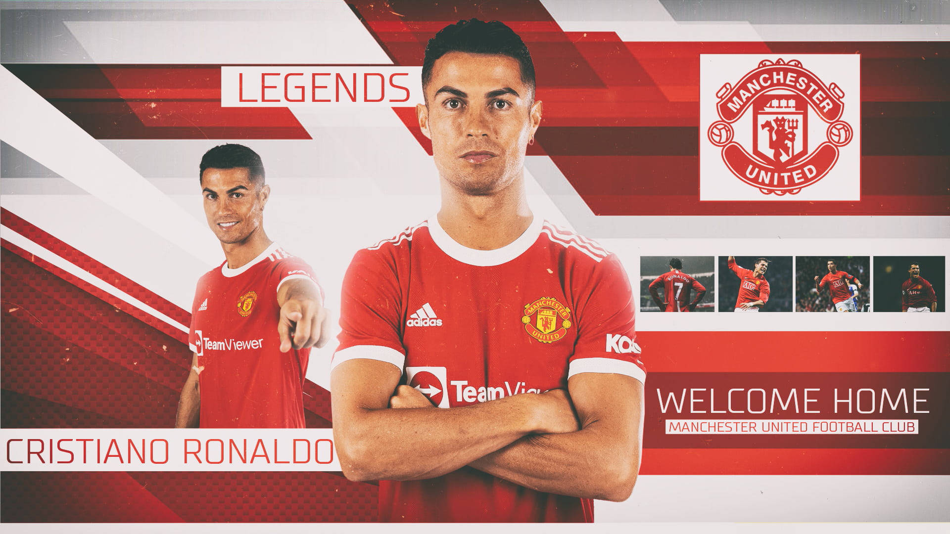Cristiano Ronaldo Manchester United Legend Background