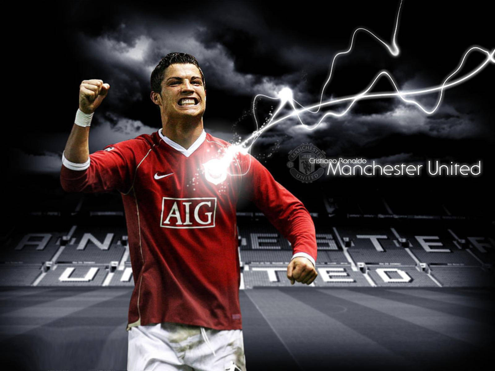 Cristiano Ronaldo Manchester United Poster Background