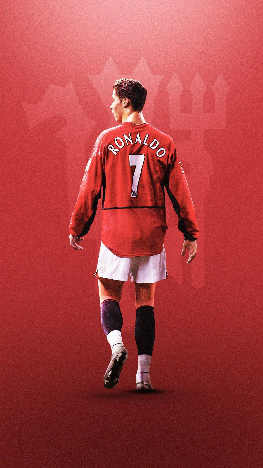 Cristiano Ronaldo Manchester United Red Devi Background