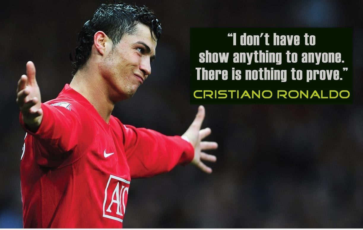 Cristiano Ronaldo Of Portugal Football Quotes Background