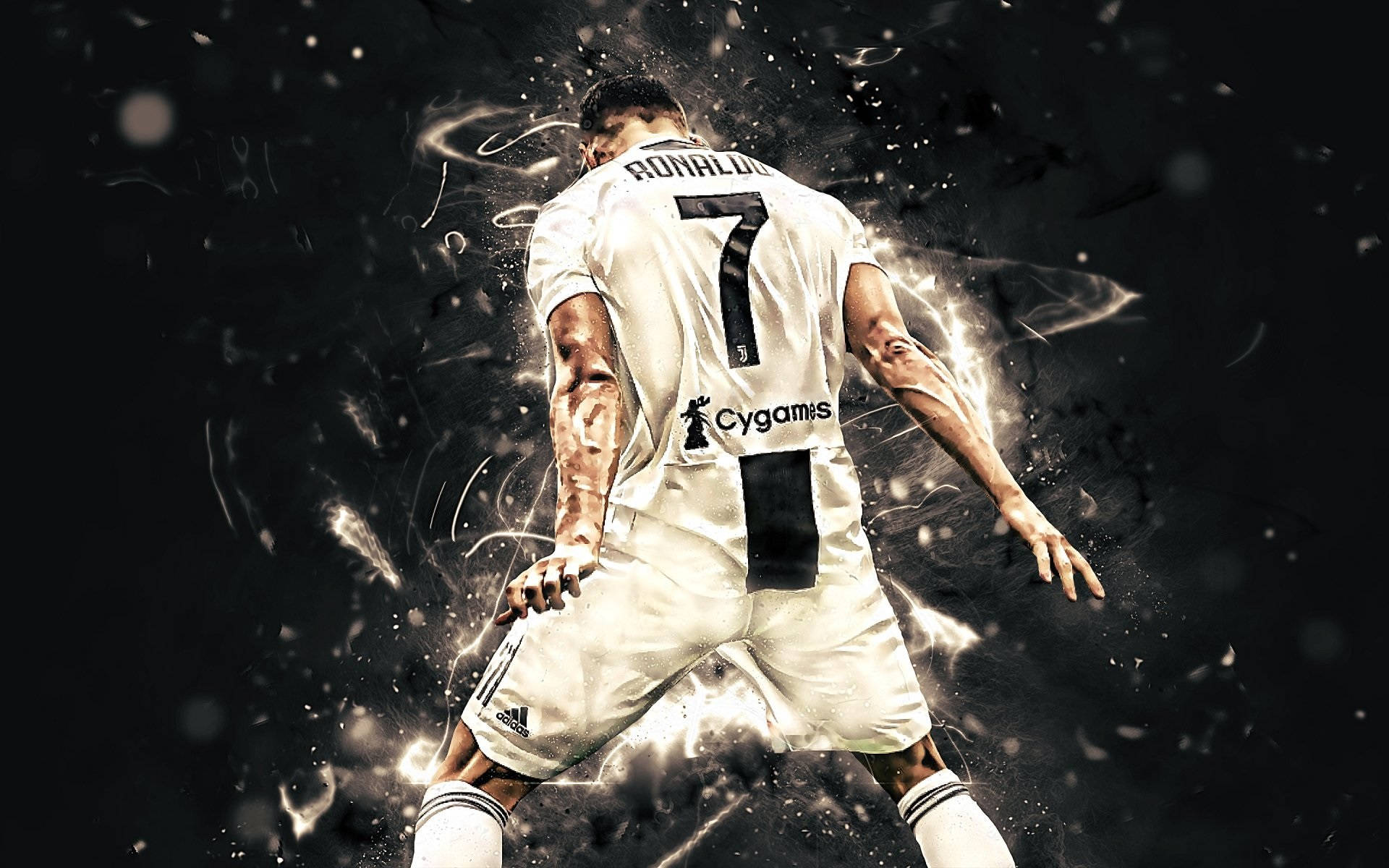Cristiano Ronaldo Portugal Cygames Glowing Background