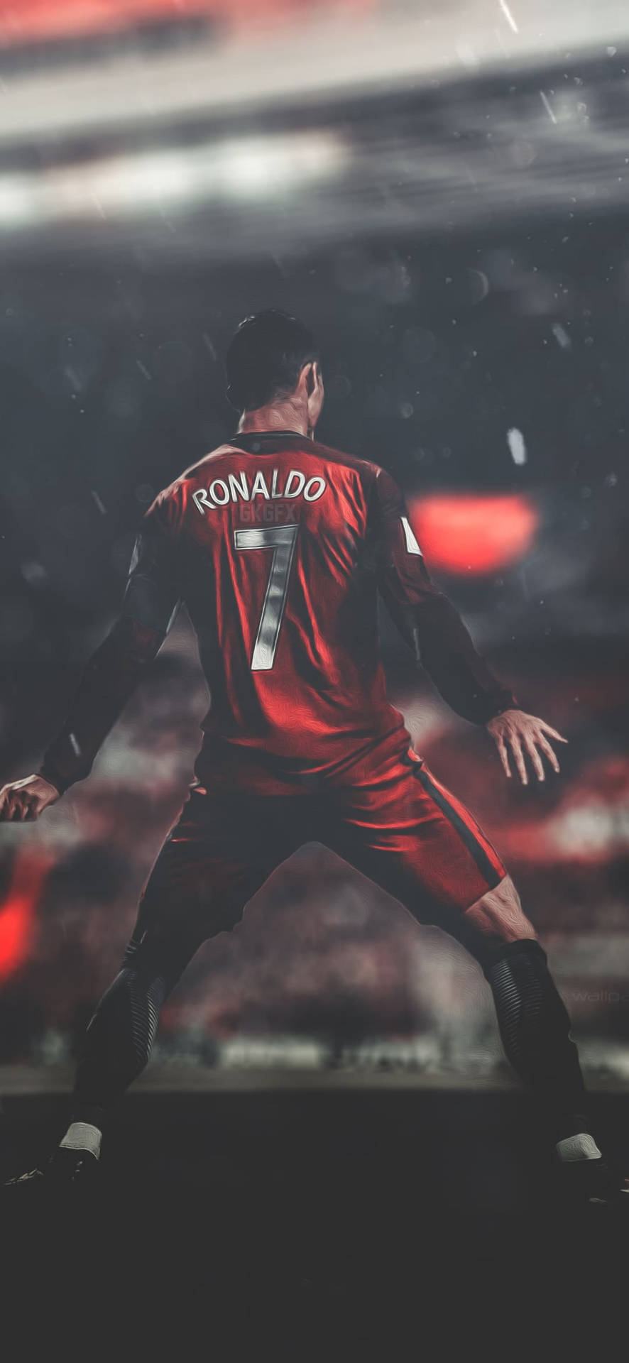 Cristiano Ronaldo Portugal Dancing Rain Background