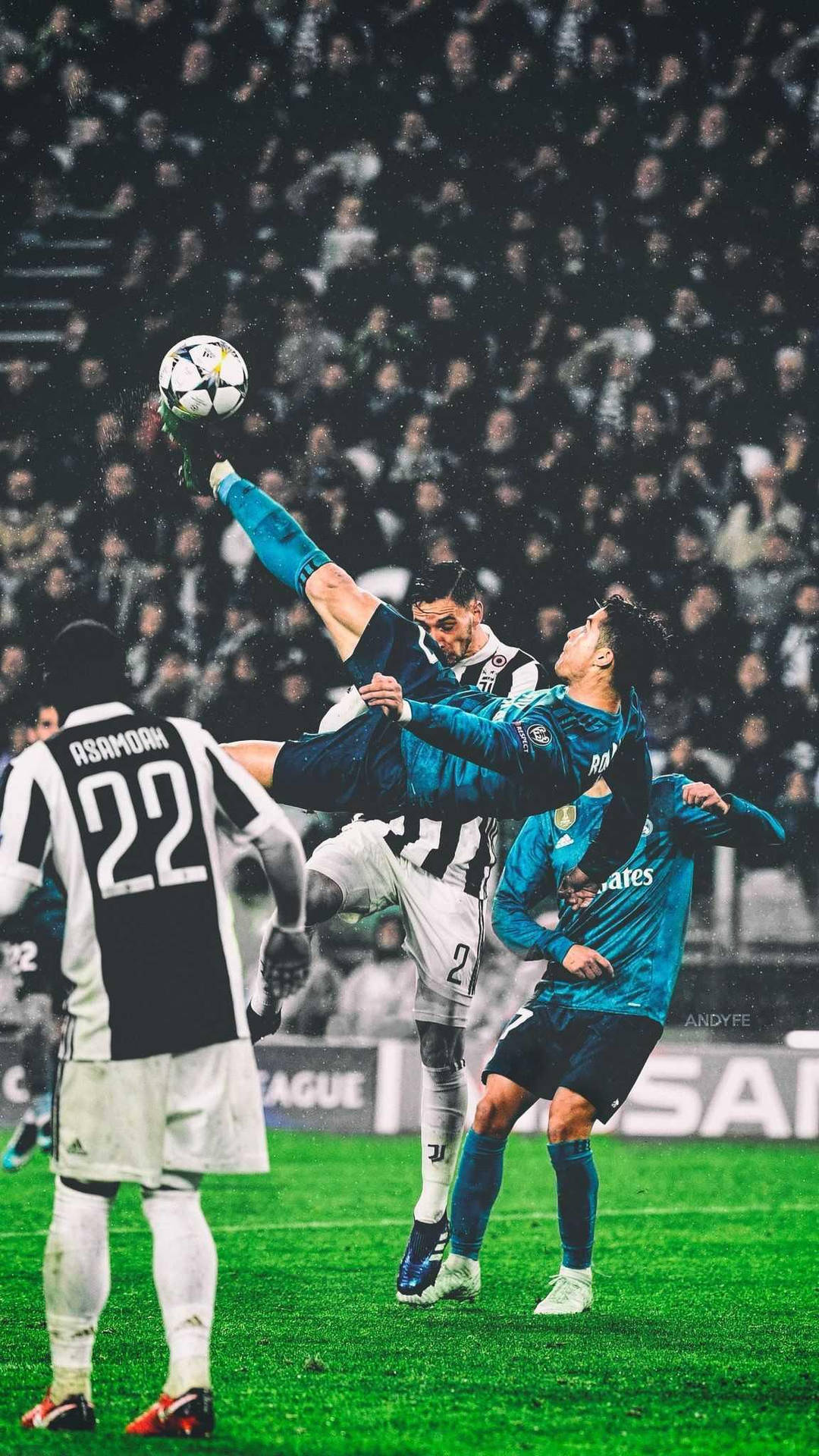 Cristiano Ronaldo Portugal Kicking Ball Background