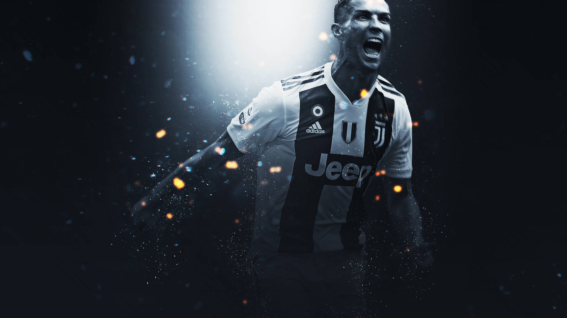 Cristiano Ronaldo Portugal Many Effects Background