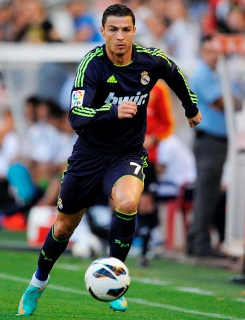 Cristiano Ronaldo Taking Control Of The Game. Background