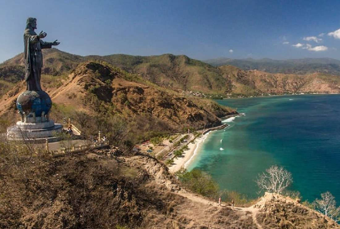 Cristo Rei Beach Timor Leste Background