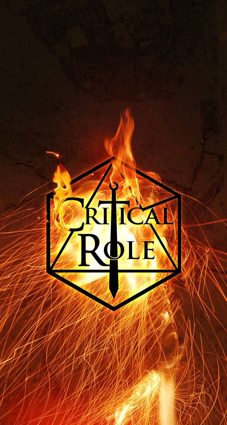 Critical Role Logo On Fire