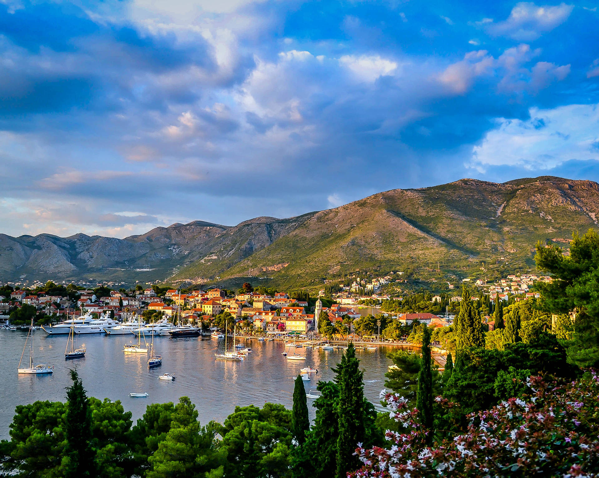 Croatia Coastal Town Background