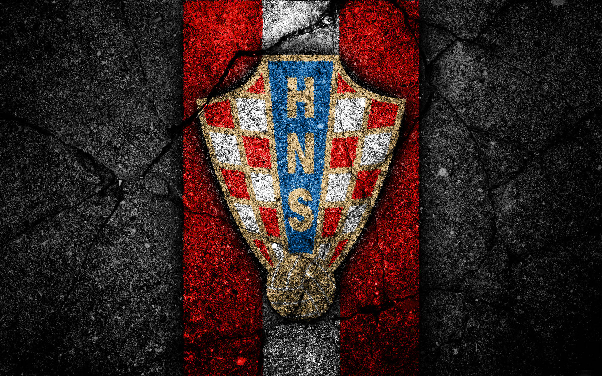 Croatia Football Team Dark Art Background