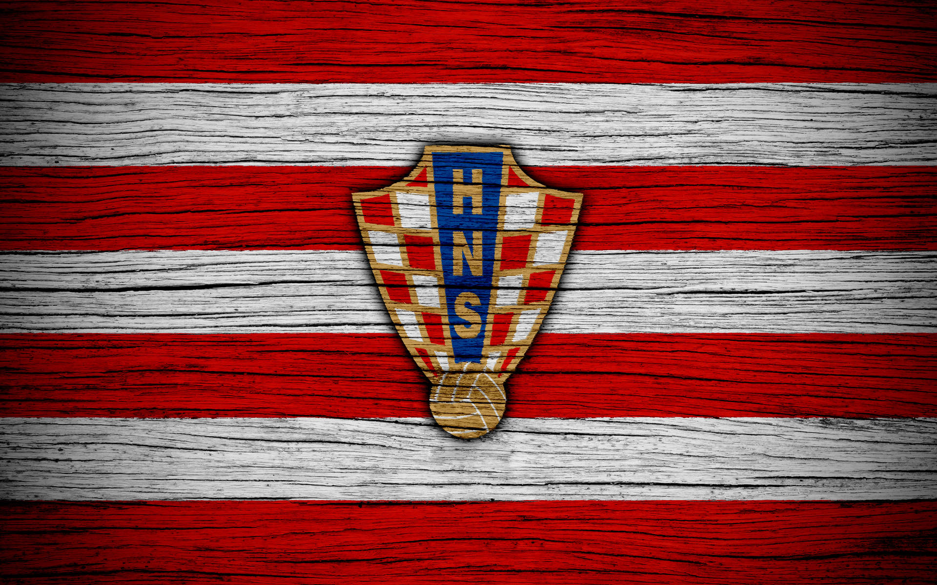 Croatia Red And White Football Logo Background