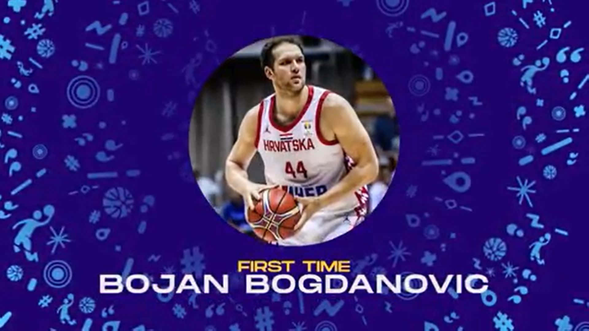 Croatian Bojan Bogdanovic Fiba Poster