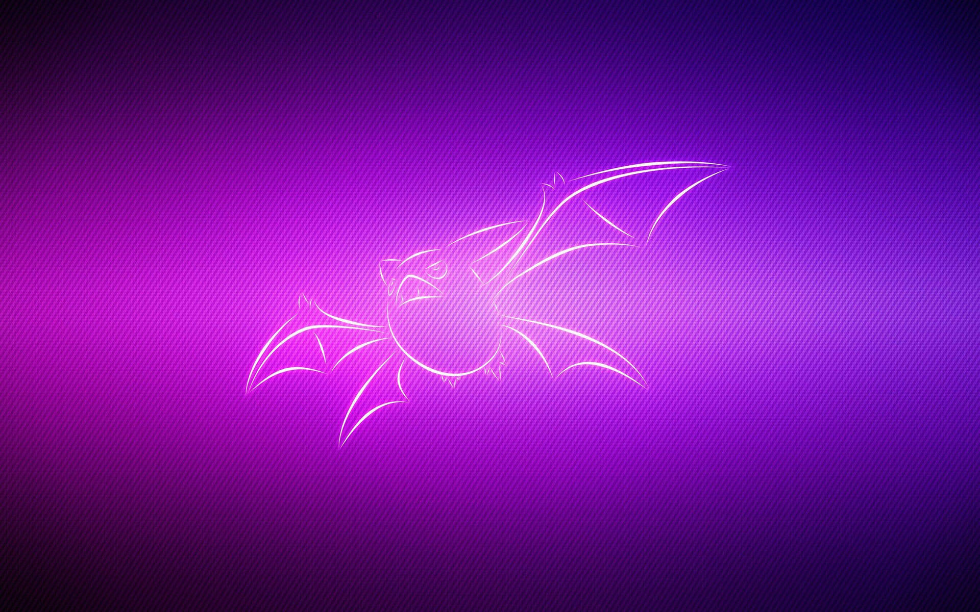 Crobat In Dark Purple Background