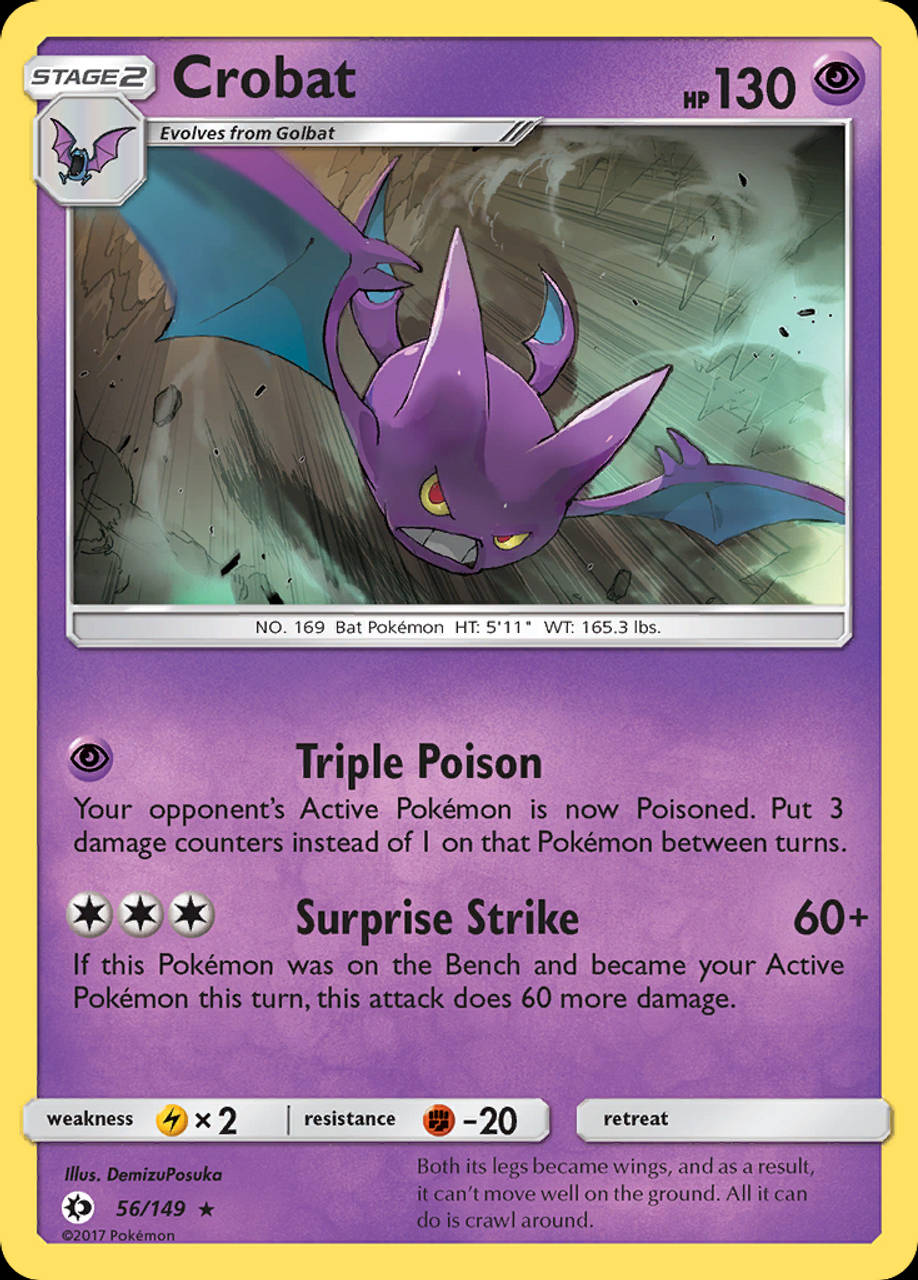 Crobat Pokémon Card Background