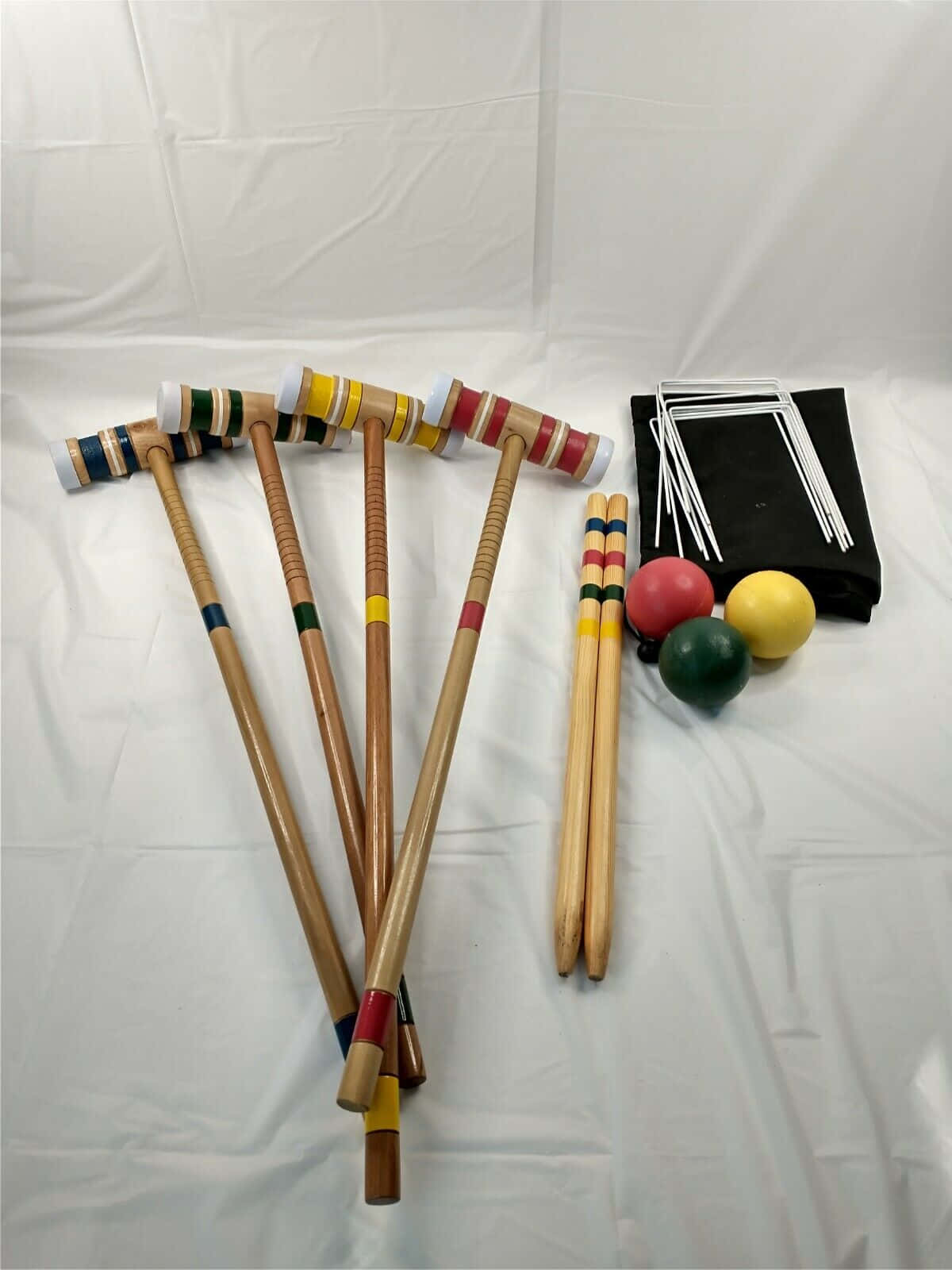 Croquet Equipment Set Background