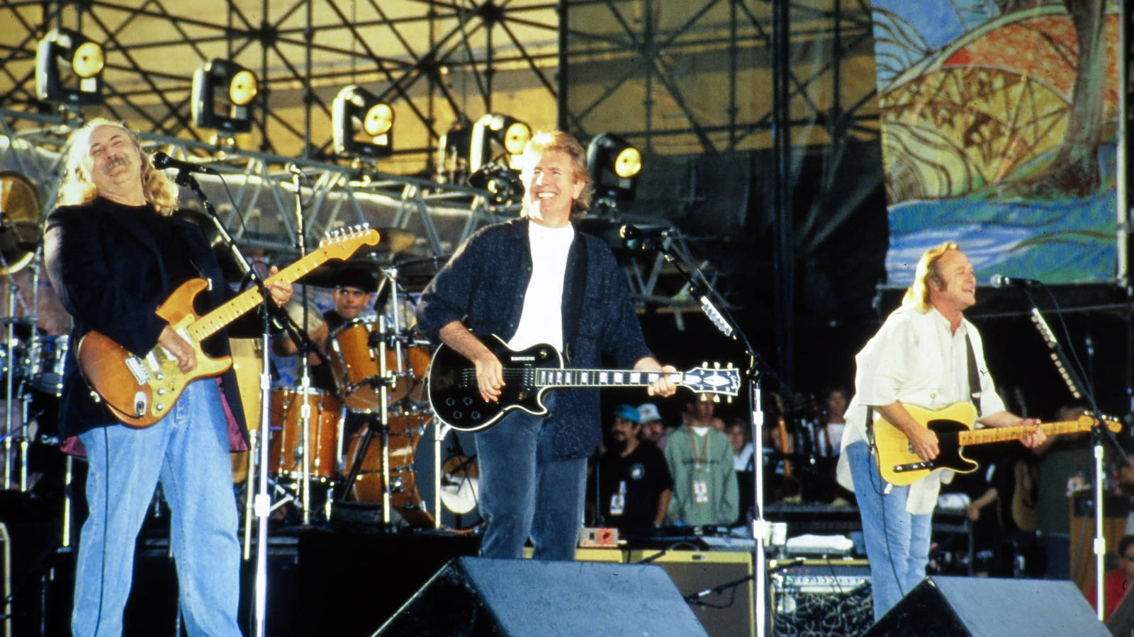 Crosby Stills And Nash Stage Performance Background