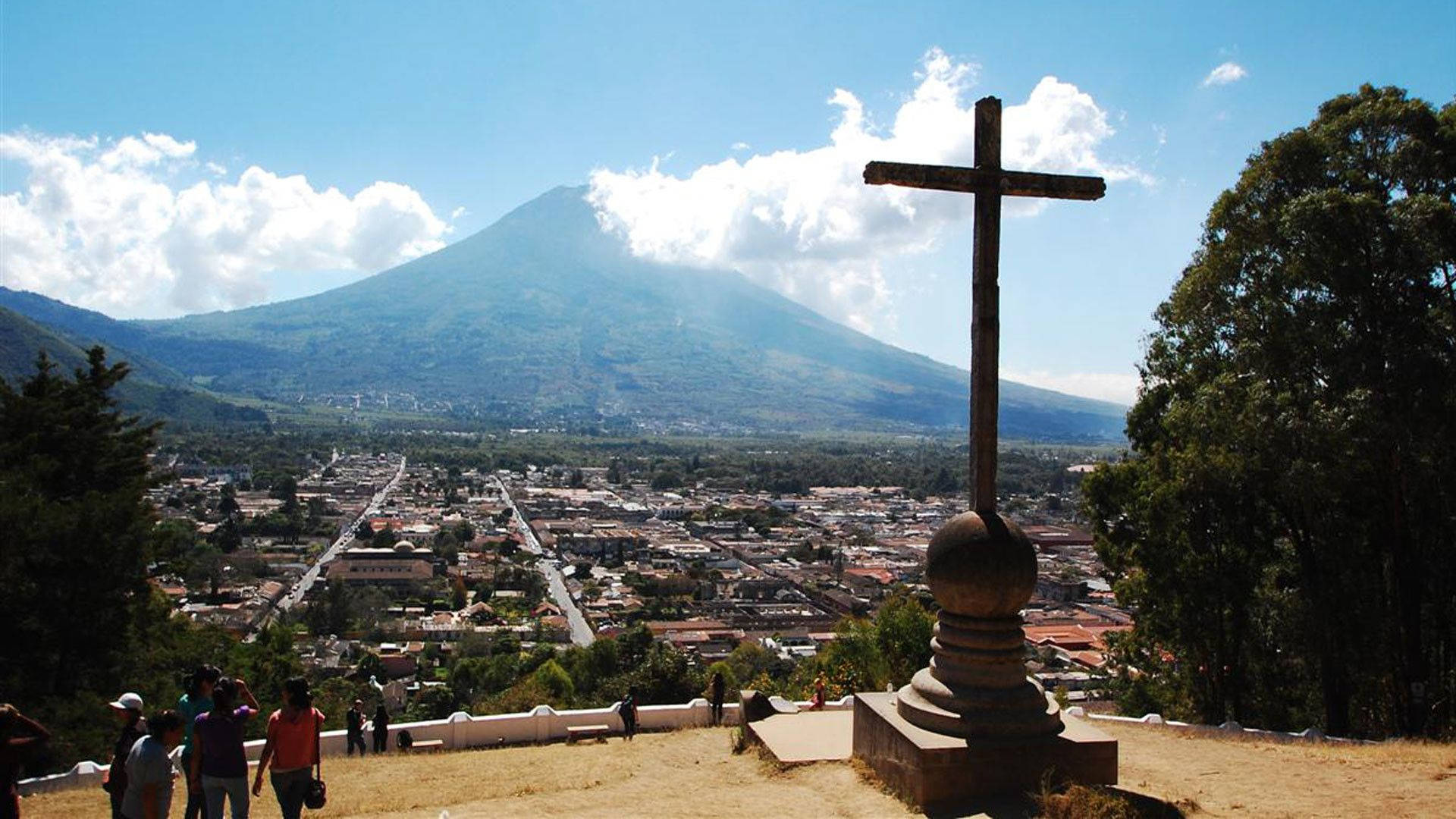 Cross In Guatemala Background