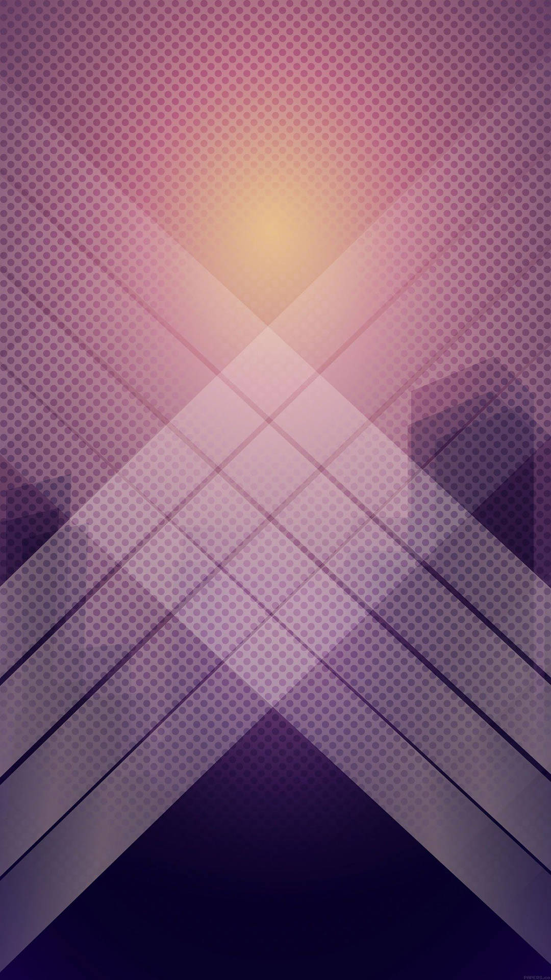 Cross Stripes Over Sunset Light Purple Iphone