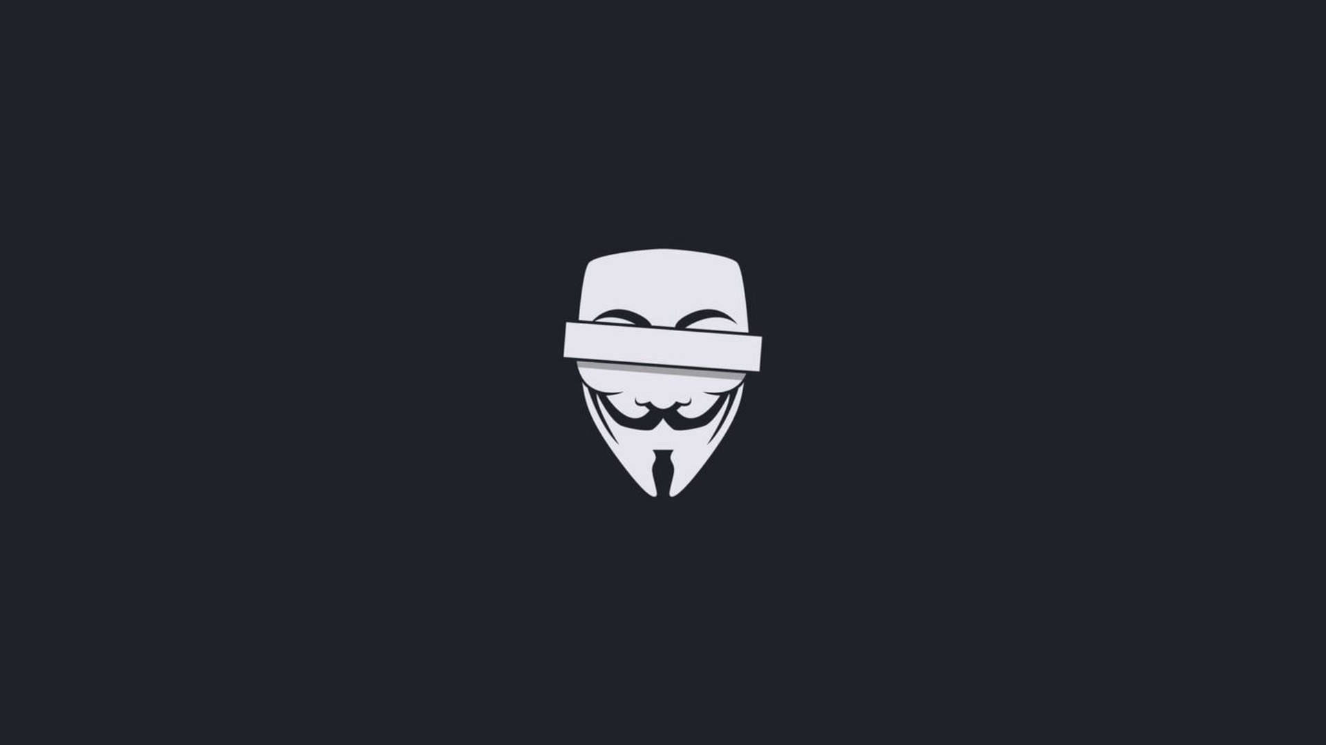 Crossed Out Guy Fawkes Hacker Logo