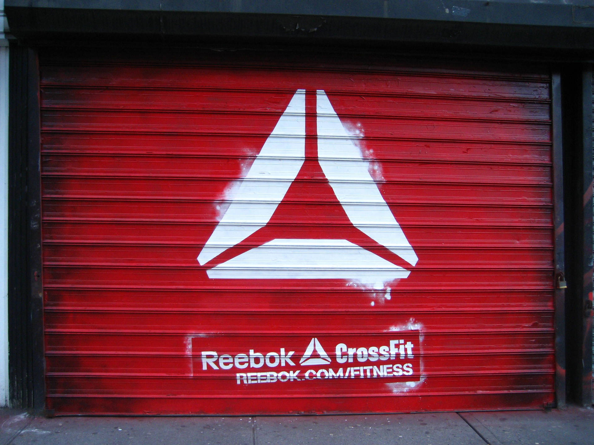 Crossfit Reebok Red Street Art Background