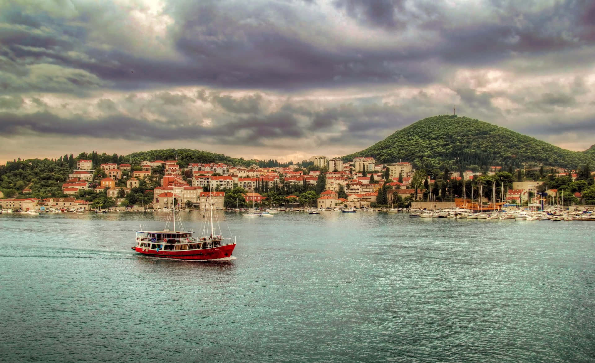 Crotia Under Gray Clouds