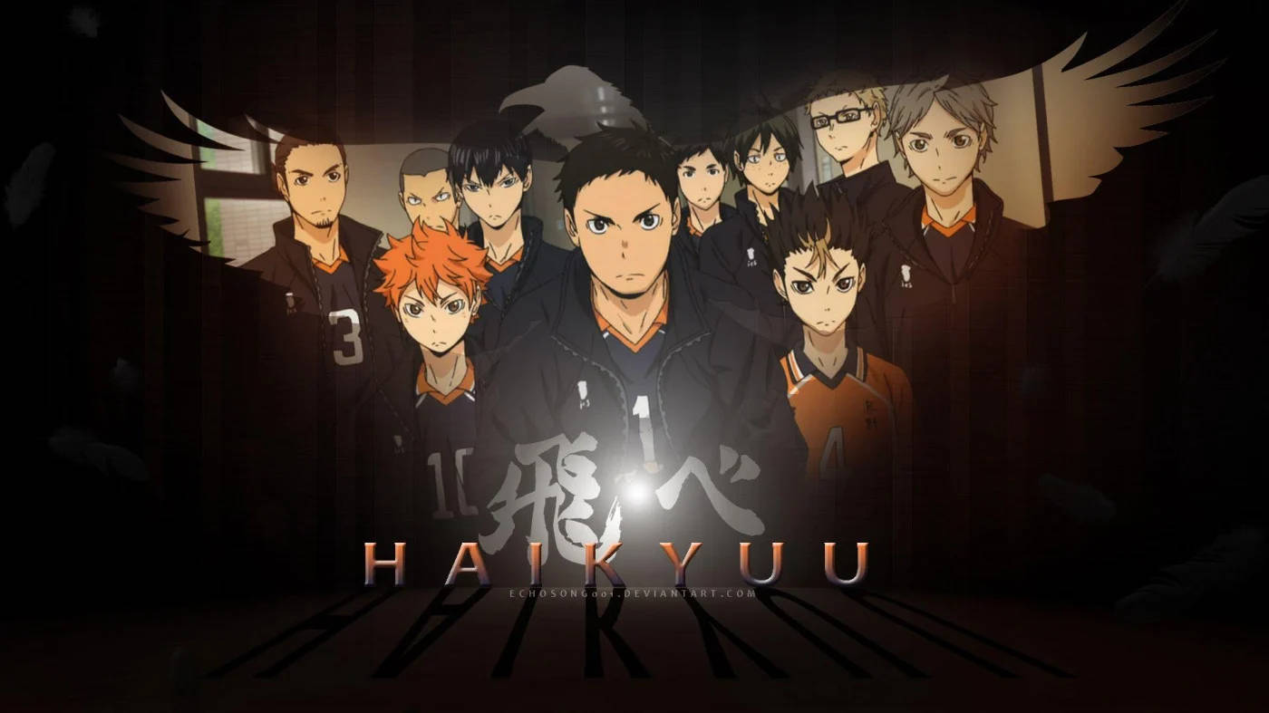 Crow Outline Haikyuu Aesthetic Background